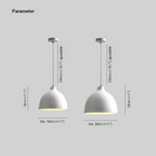 Avi Industriel LED Suspension Résine Bol Chambre À Coucher - Neutralighting