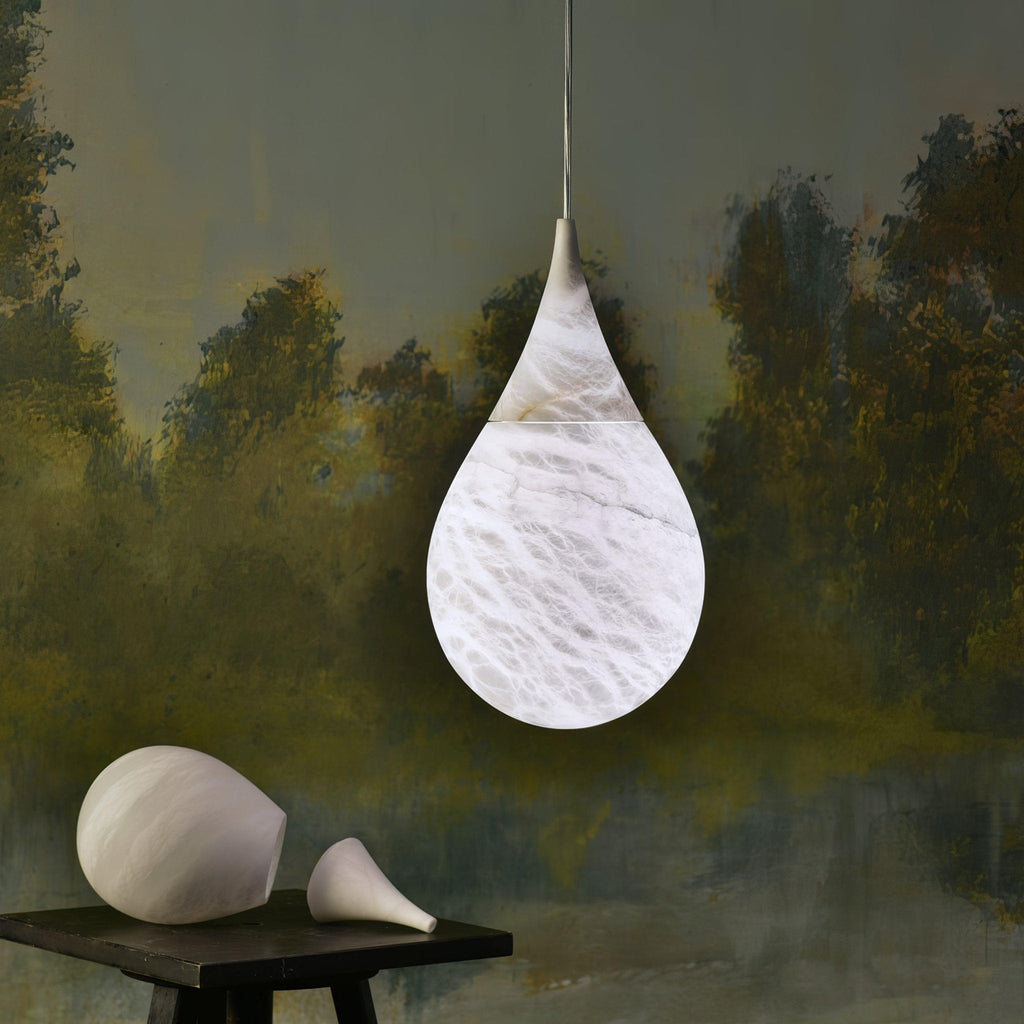 LustraLux Suspension Lampe Goutte de Pluie en Marbre - Neutralighting