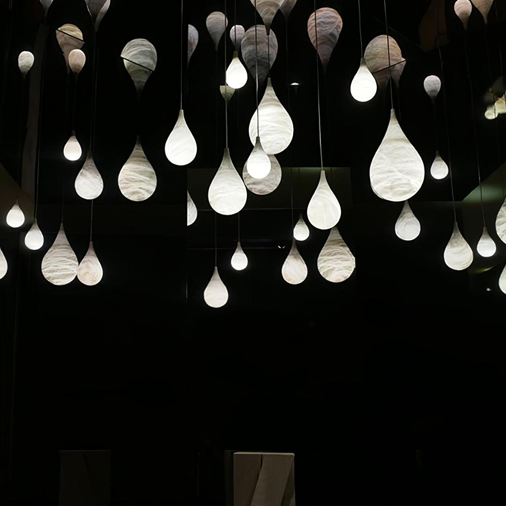 LustraLux Suspension Lampe Goutte de Pluie en Marbre - Neutralighting