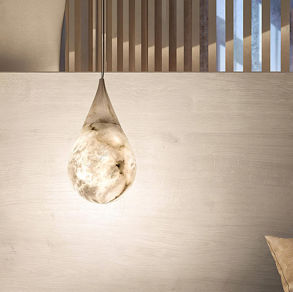 LustraLux Suspension Lampe Goutte de Pluie en Marbre - Neutralighting