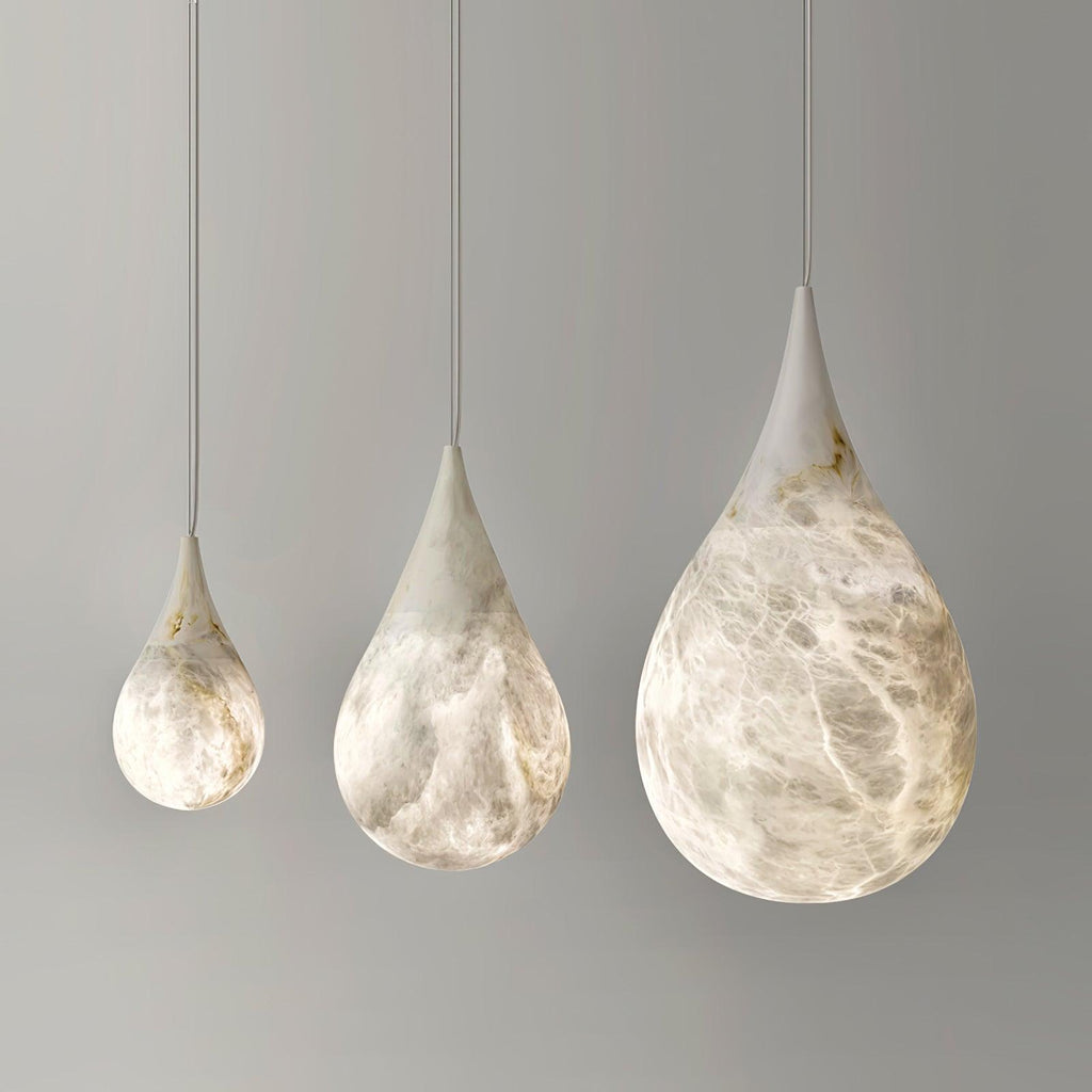 LustraLux Suspension Lampe Goutte de Pluie en Marbre - Neutralighting