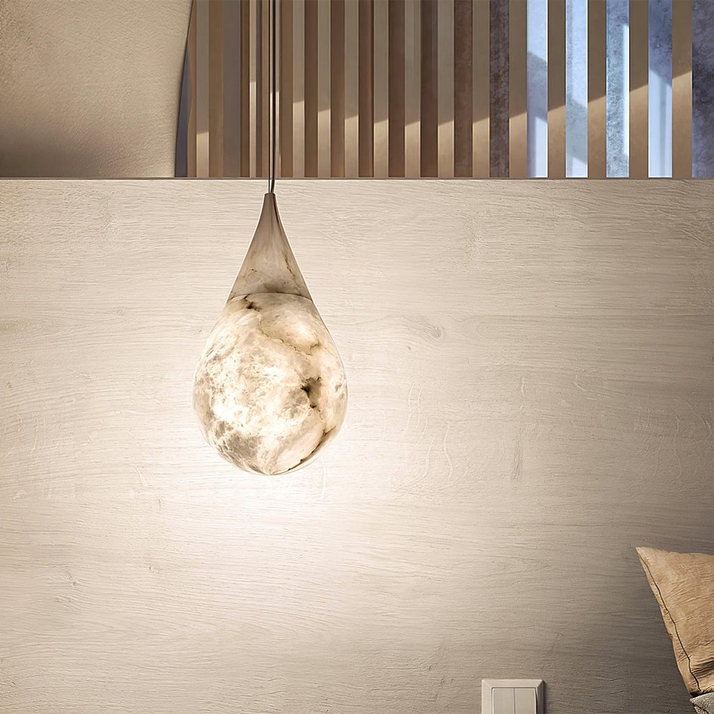 LustraLux Suspension Lampe Goutte de Pluie en Marbre - Neutralighting