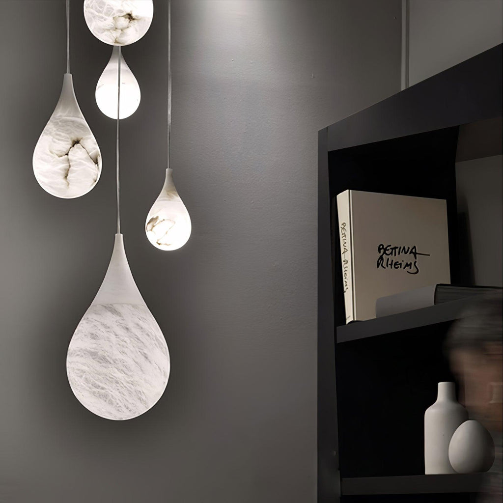 LustraLux Suspension Lampe Goutte de Pluie en Marbre - Neutralighting