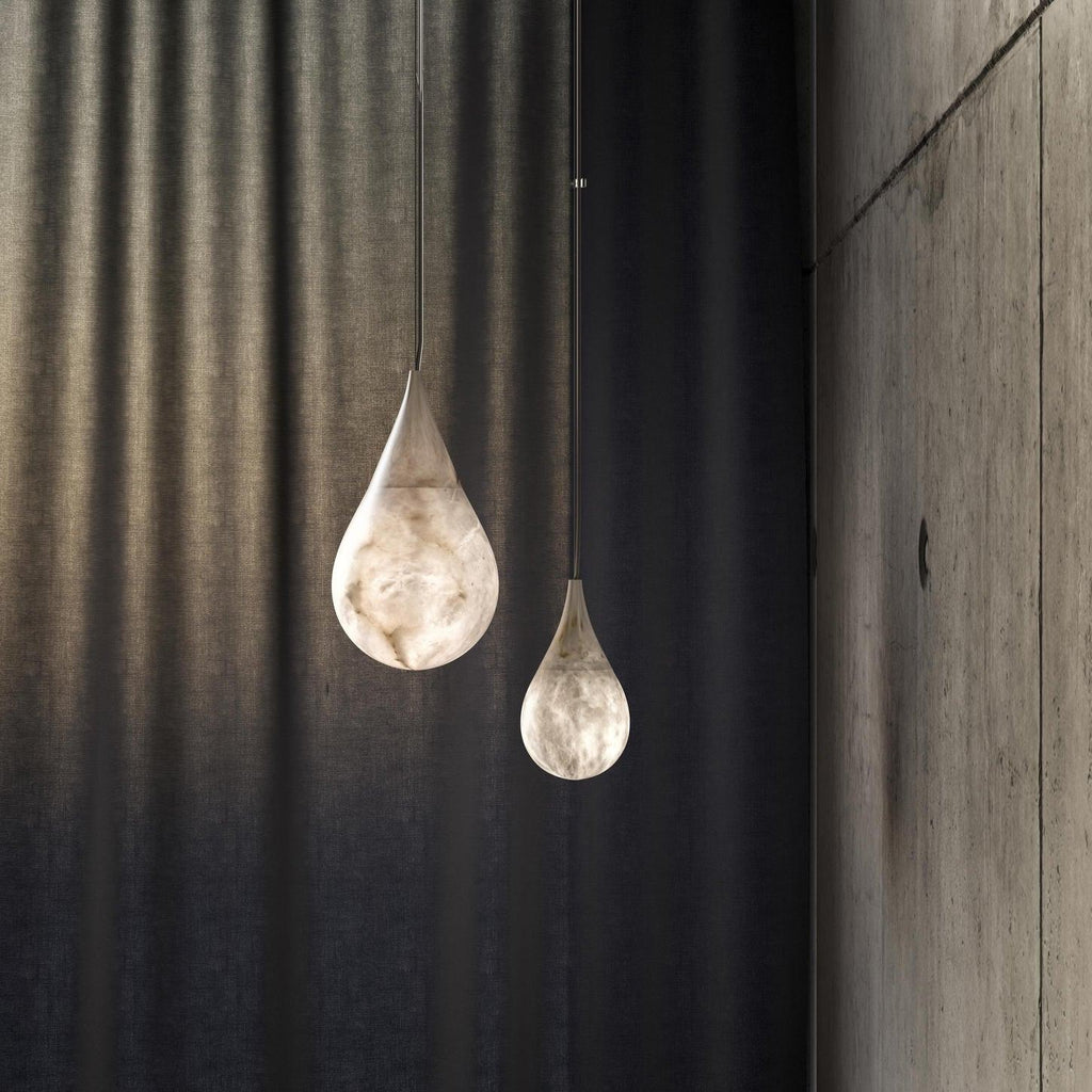 LustraLux Suspension Lampe Goutte de Pluie en Marbre - Neutralighting