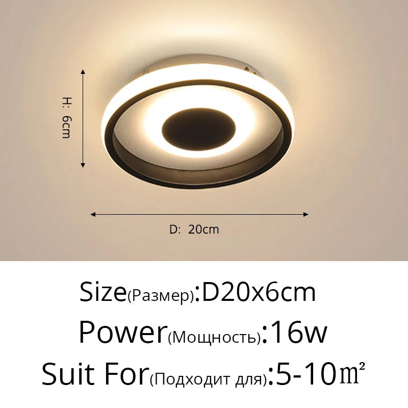 Plafonnier — Allée LED plafonnier pour couloir balcon chambre éclairage AC110V AC220V moderne nordique intérieur lumières cuisine luminaires luminaria