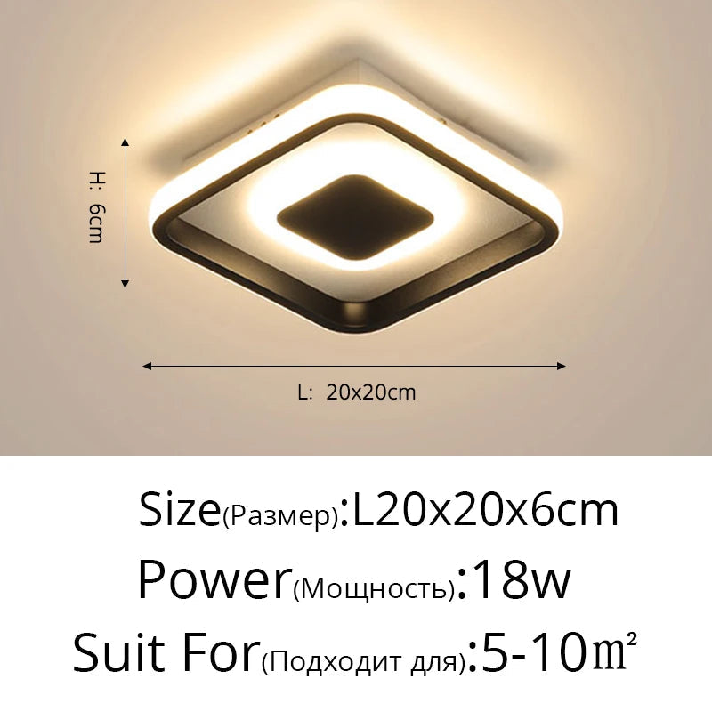 Plafonnier — Allée LED plafonnier pour couloir balcon chambre éclairage AC110V AC220V moderne nordique intérieur lumières cuisine luminaires luminaria