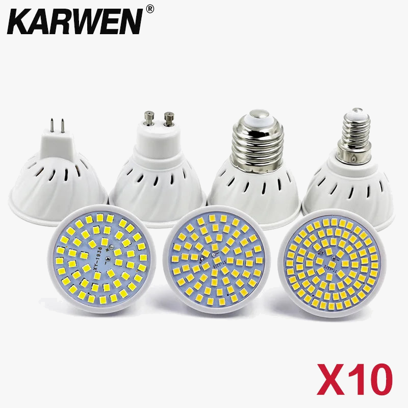 Ampoule led mr16 gu10 lot de dix projecteurs intérieurs Gabriel Chant - Une Lumière pour Vos Luminaires