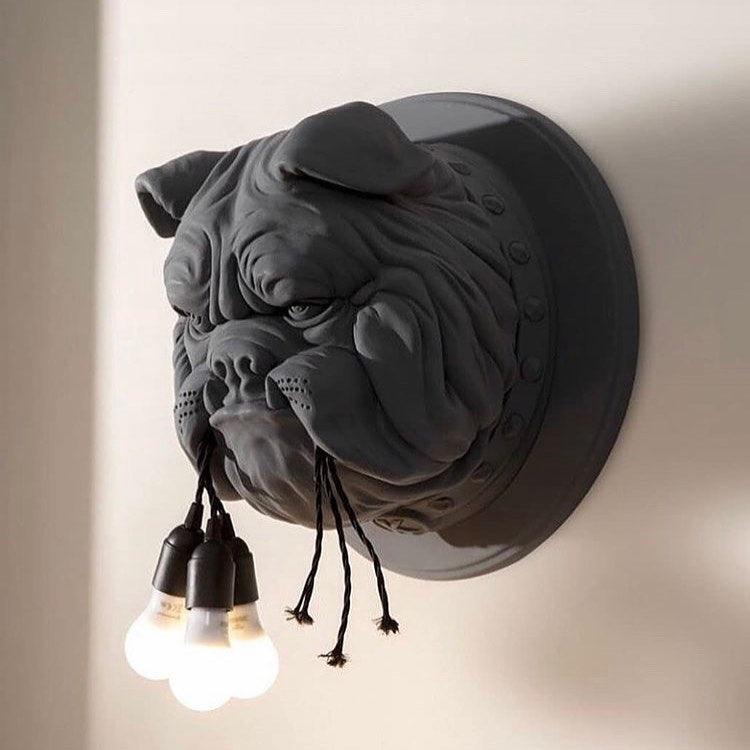Lustra Applique Murale Sculpture Bulldog Fantaisiste - Neutralighting