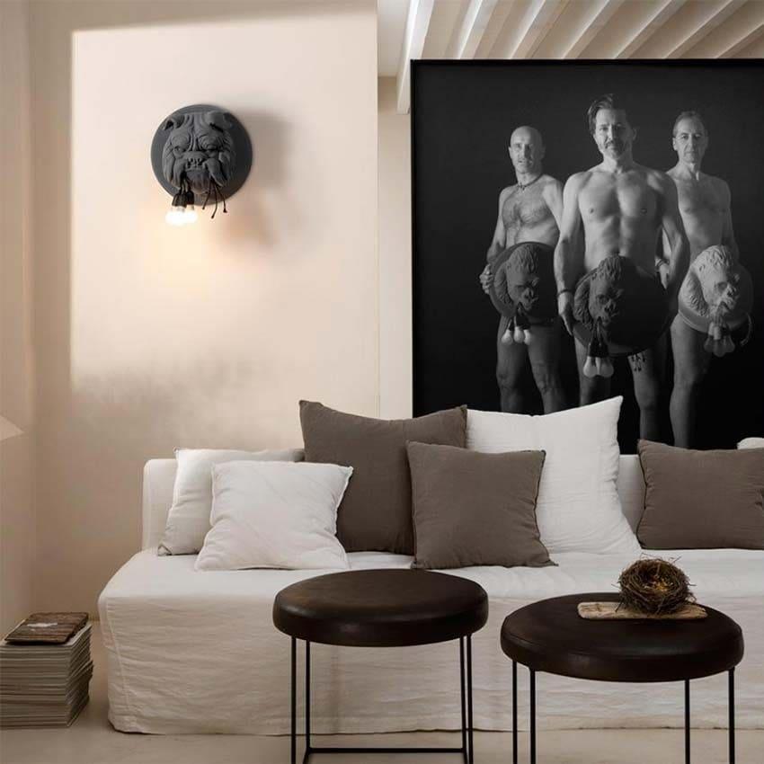 Lustra Applique Murale Sculpture Bulldog Fantaisiste - Neutralighting