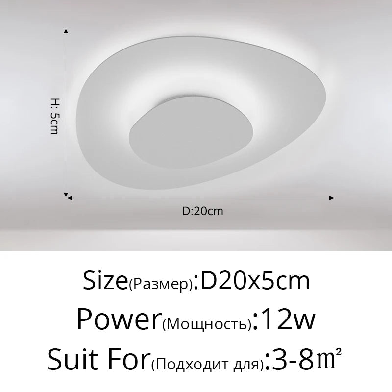 Lustre — Anneaux annuels modernes LED lustre intérieur salon ondulation forme meubles de maison décoration fer blanc corps couleur lampe éclairage