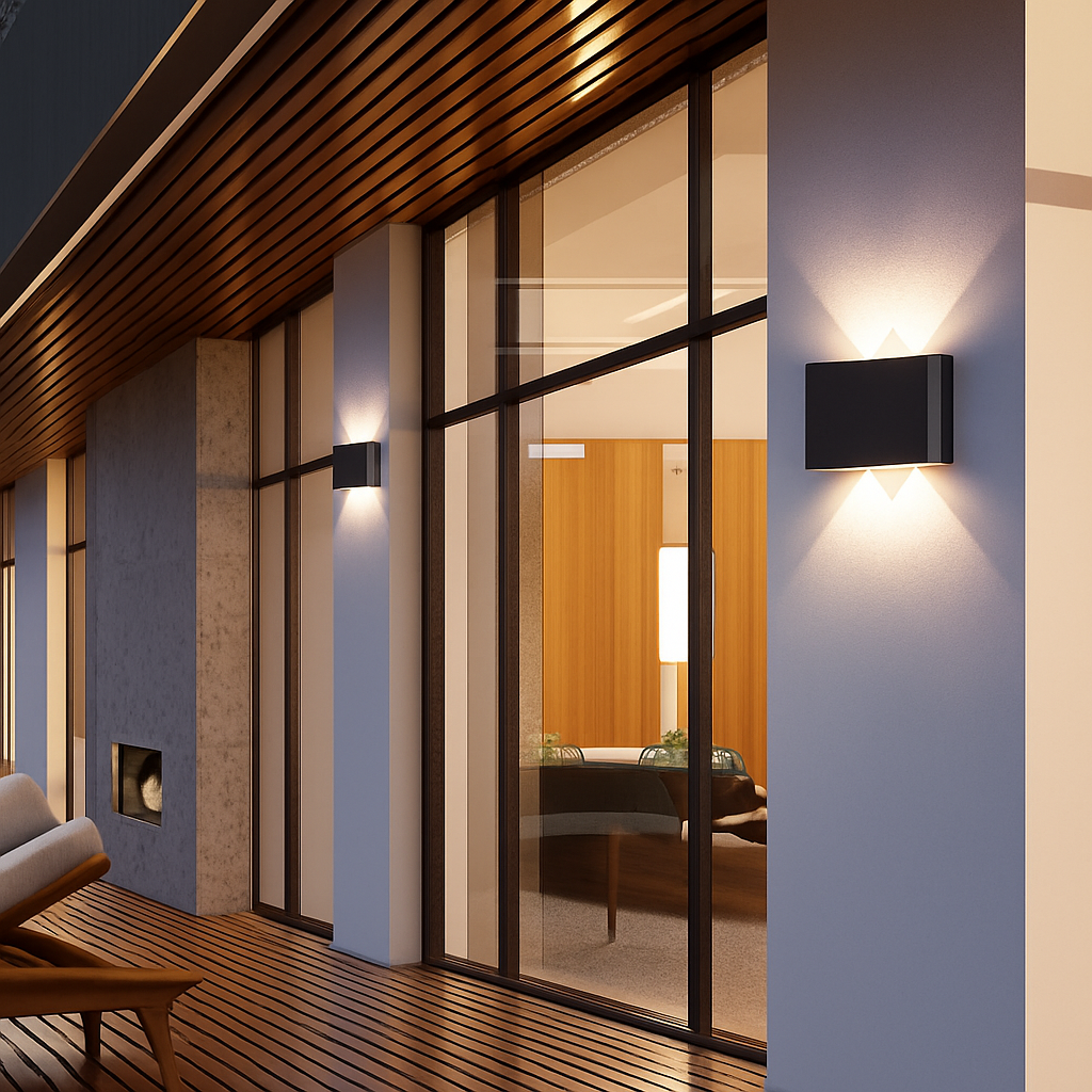Applique murale — Extérieur LED Porch (noir ou blanc)