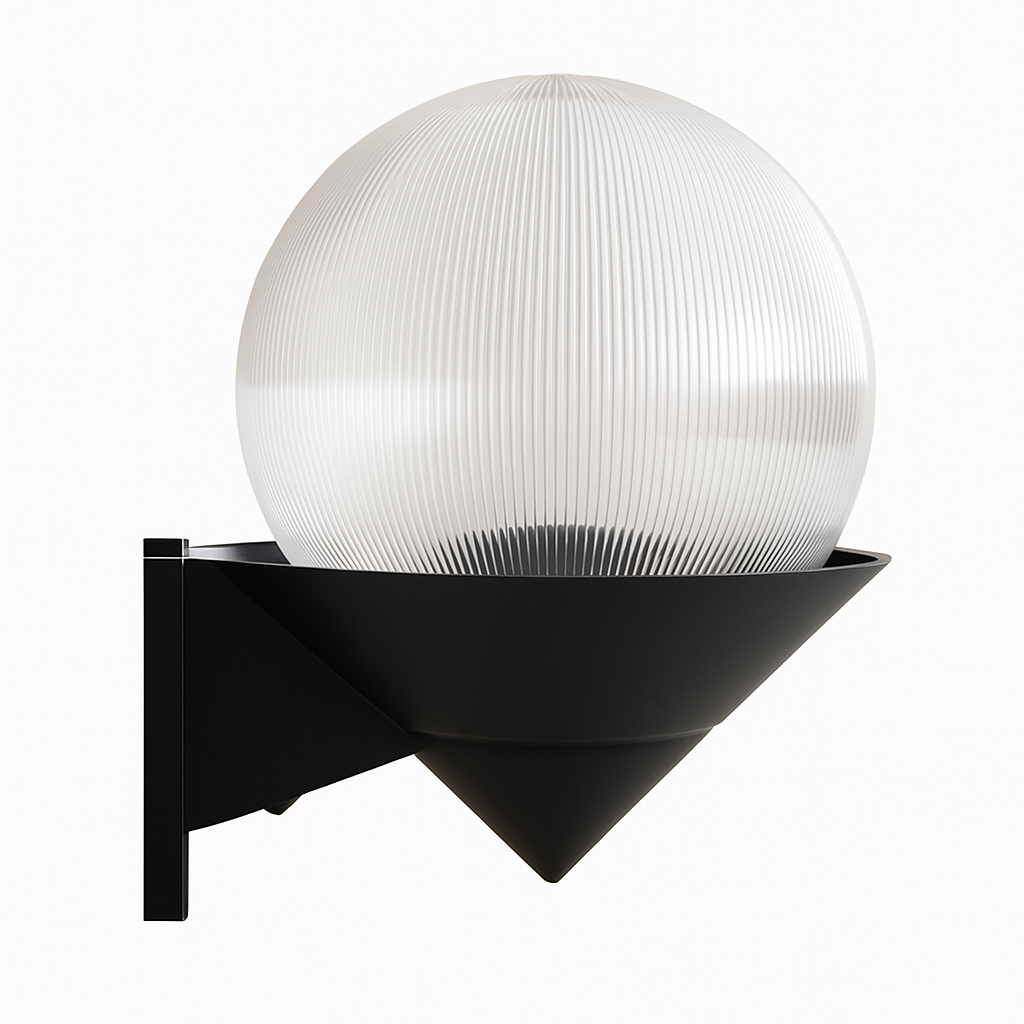 Applique murale — Extérieur LED socle et boule Acrylic