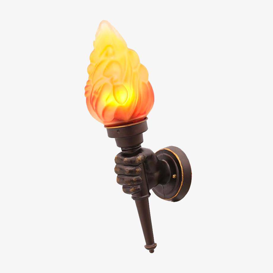 Applique murale — Extérieur LED torche dans une main