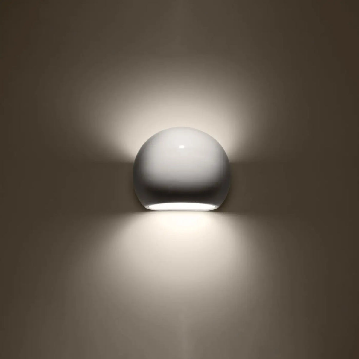 Applique murale Globe vernie (blanc brillant)