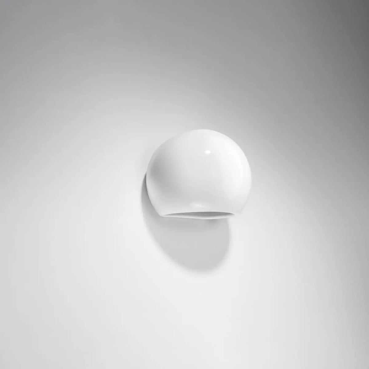 Applique murale Globe vernie (blanc brillant)