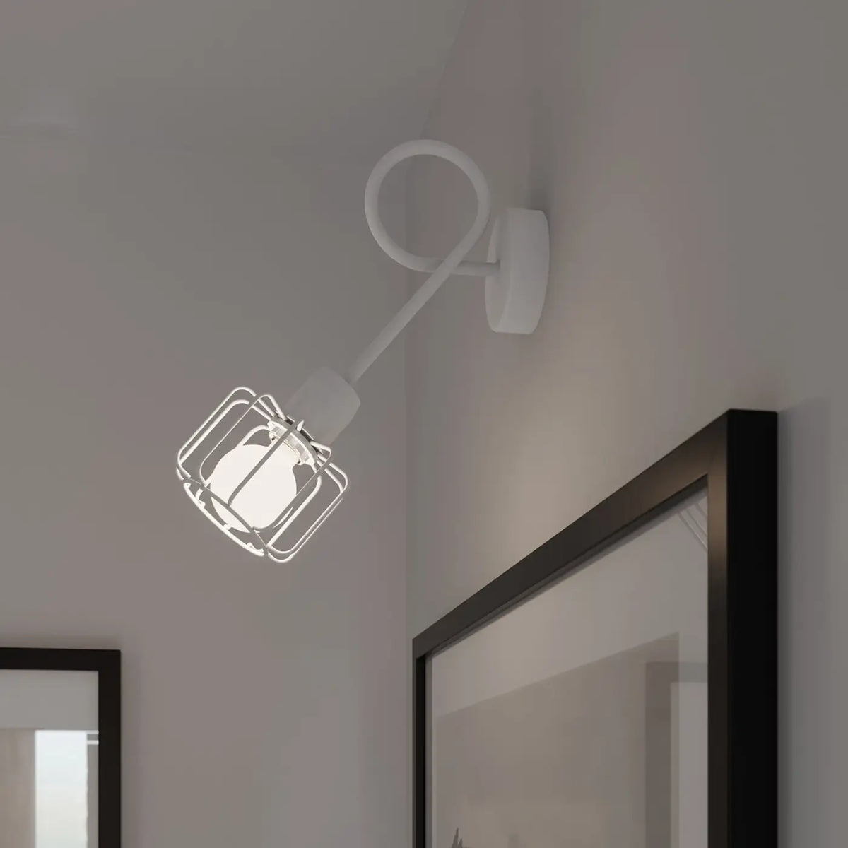 Applique Murale BELUCI 1 (Blanc) Noélie Aubade en Métal - Lignes Dessinées & Décor Raffiné