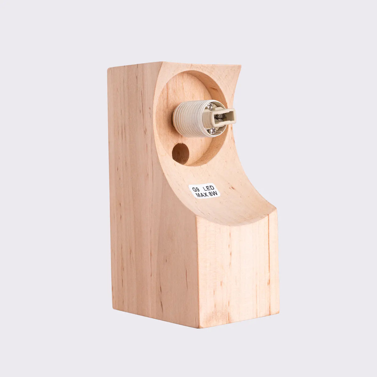 Applique murale Bulbo (bois naturel)
