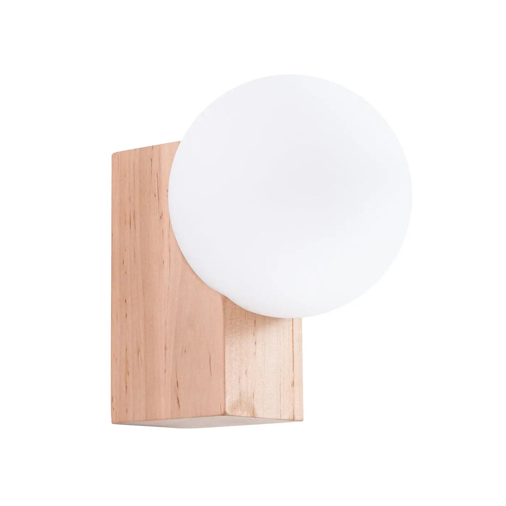 Applique murale Bulbo (bois naturel)