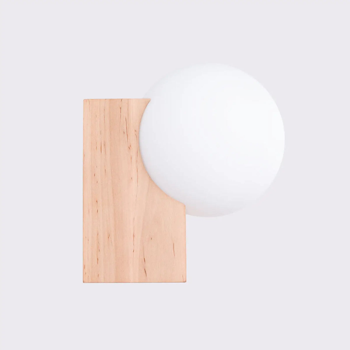 Applique murale Bulbo (bois naturel)