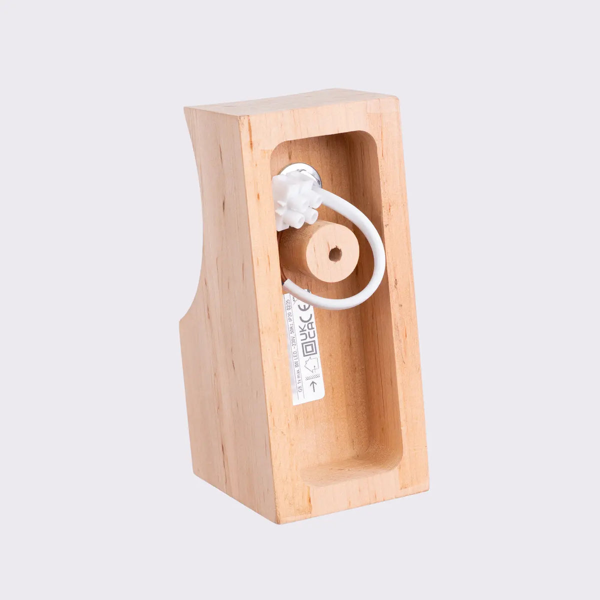 Applique murale Bulbo (bois naturel)