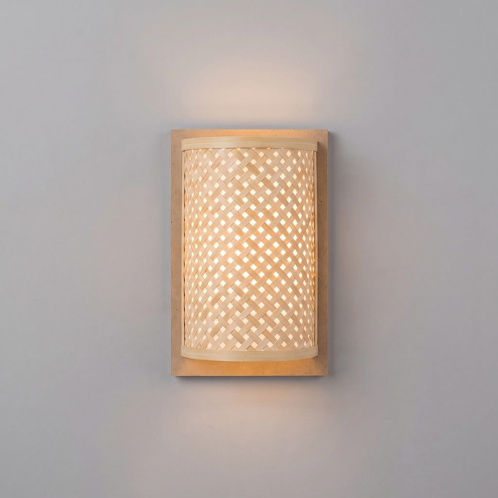 Applique murale verticale en cannage dans le style japonais – Alviane Sillage