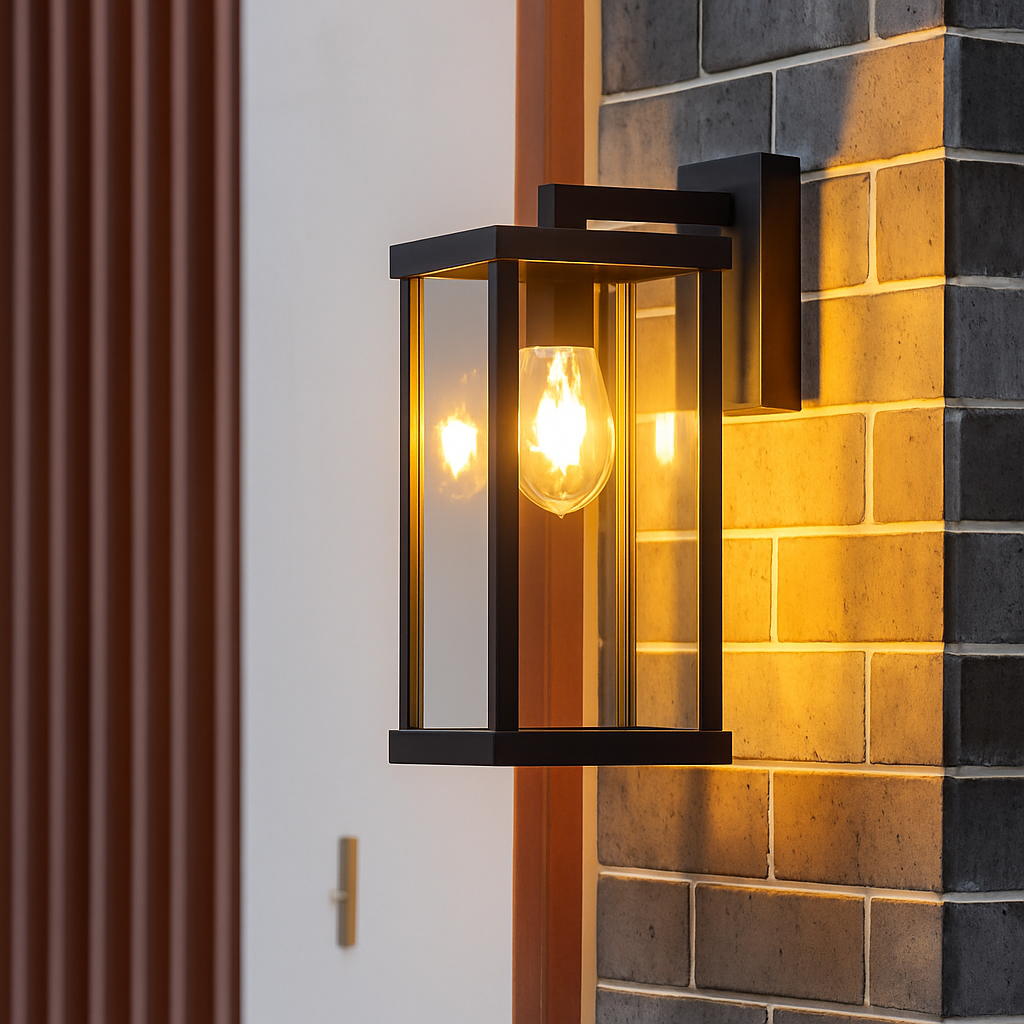 Applique murale — Carrée en aluminium pour éclairage extérieur décoratif