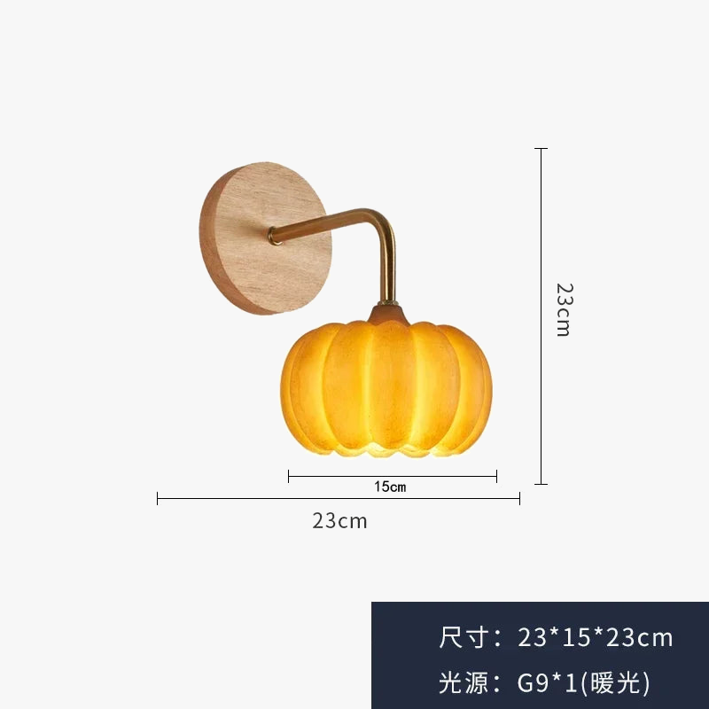 Applique murale citrouille décorative pour Halloween et intérieur nordique Nella Accord en Bois - Chaleur du Bois & Atmosphère Accueillante