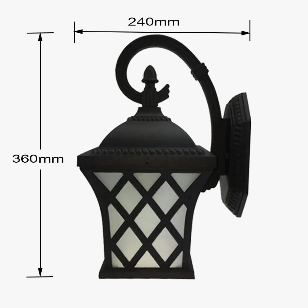 Applique murale — D'extérieur vintage pour jardin et allée