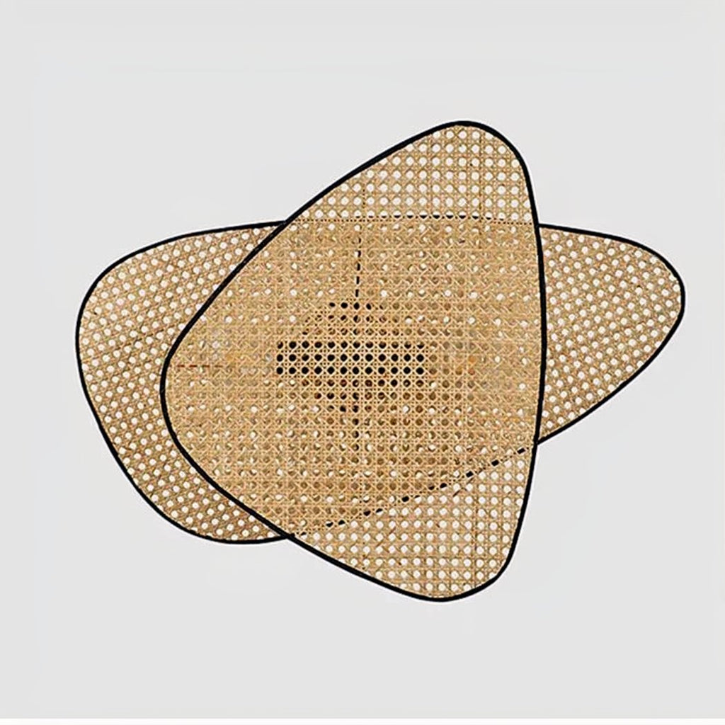 Applique murale de style rustique en cannage – Lioris Arabesque