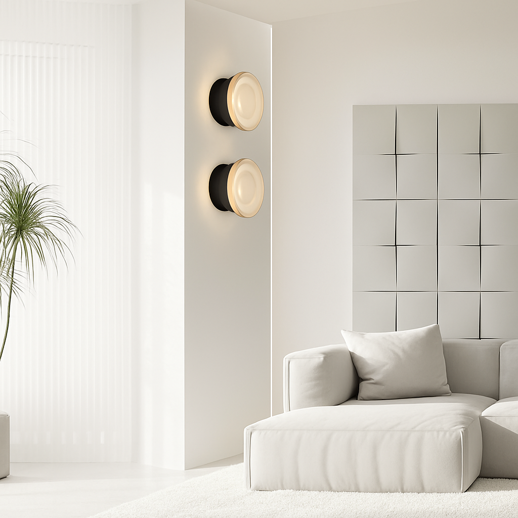 Applique murale design luxe pour décoration intérieure moderne Sacha Sonate en Verre - Reflets Subtils & Décor Raffiné