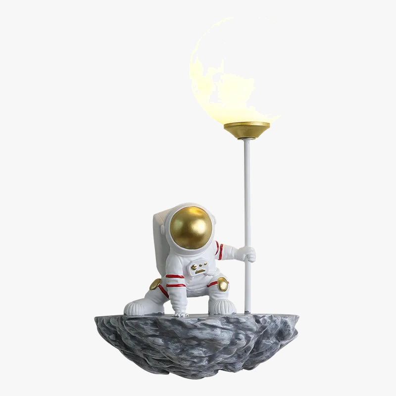 Applique murale — Dessin animé astronaute lampe LED pour enfants