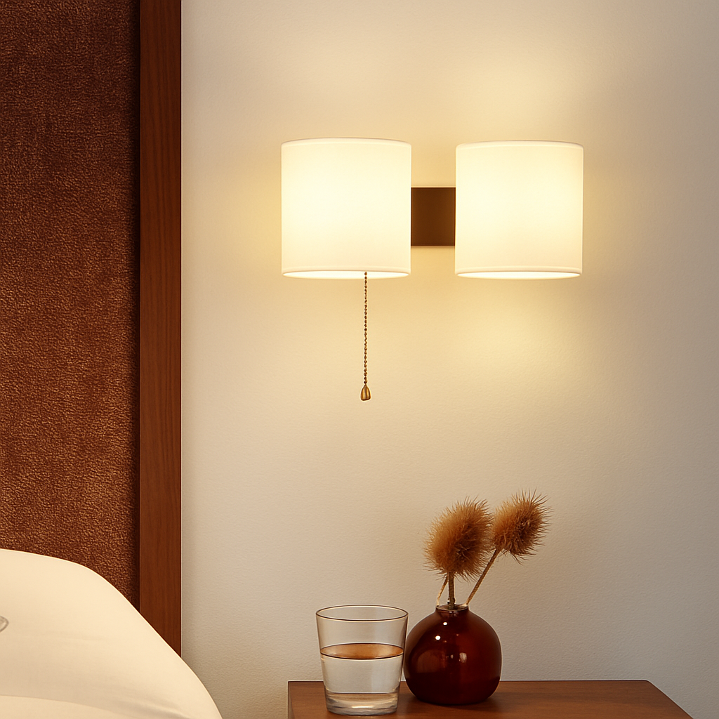 Applique murale — En bois avec ampoule LED pour intérieur