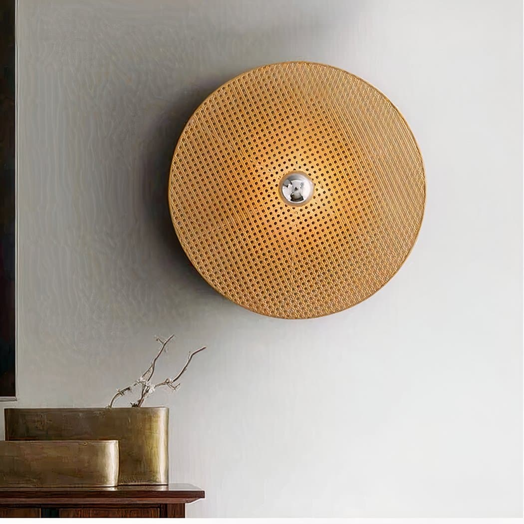 Applique murale en cannage de style japonais – Lioris Aube