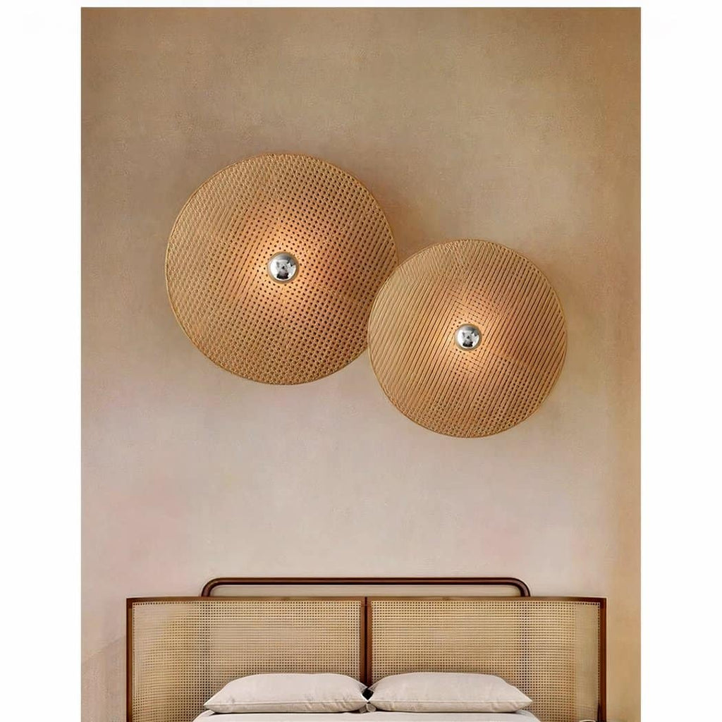 Applique murale en cannage de style japonais – Lioris Aube