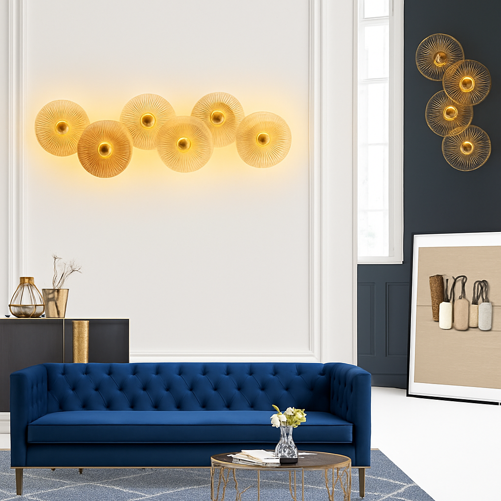 Applique murale en cristal design moderne pour intérieur décoratif Nella Souffle - Jeux de Reflets & Présence Raffinée