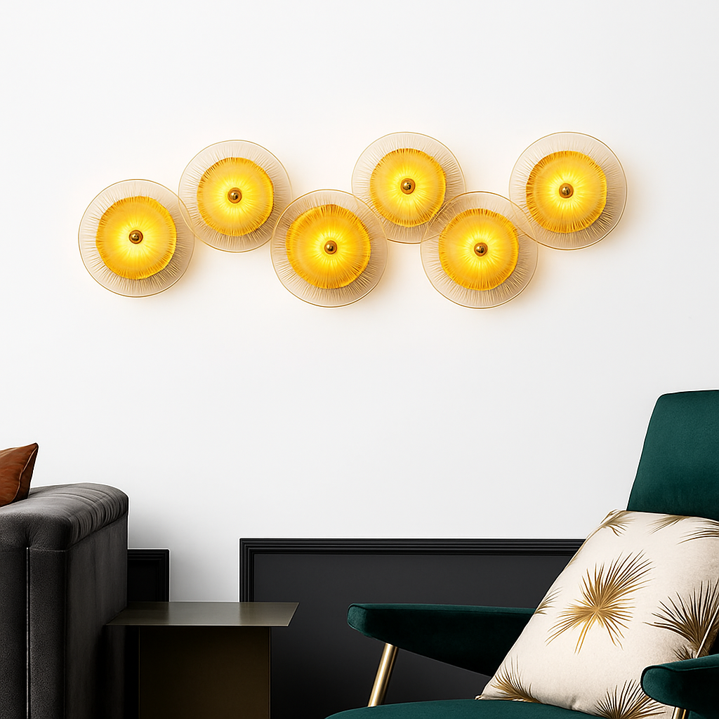 Applique murale en cristal design moderne pour intérieur décoratif Nella Souffle - Jeux de Reflets & Présence Raffinée