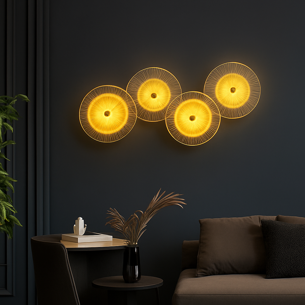 Applique murale en cristal design moderne pour intérieur décoratif Nella Souffle - Jeux de Reflets & Présence Raffinée