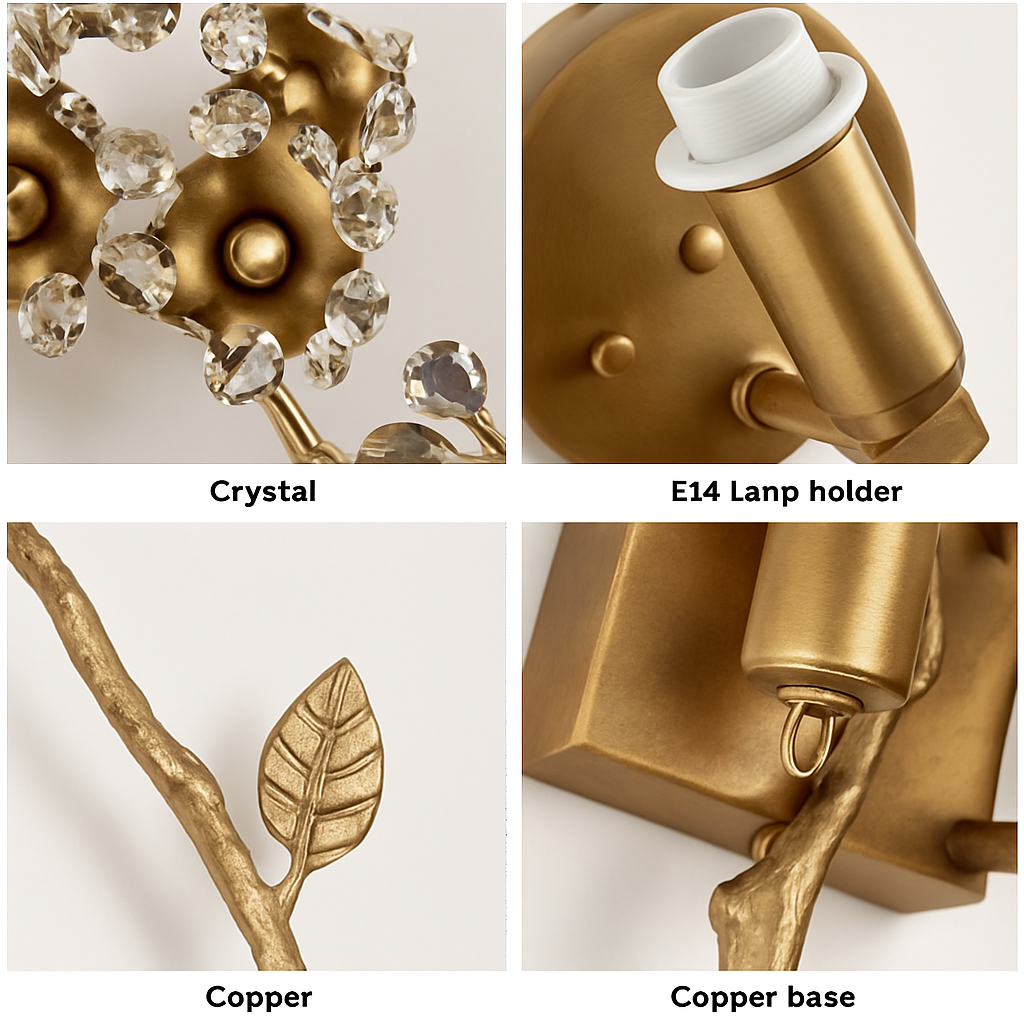 Applique murale — En cristal design pour décoration intérieure élégante