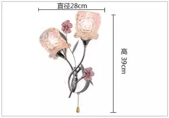 Applique murale en cristal doré pour intérieur décoratif Flore Rêve - Simplicité & Caractère au Quotidien