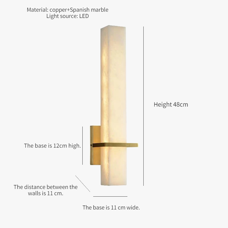 Applique murale — En cuivre léger lampe LED design moderne pour intérieur