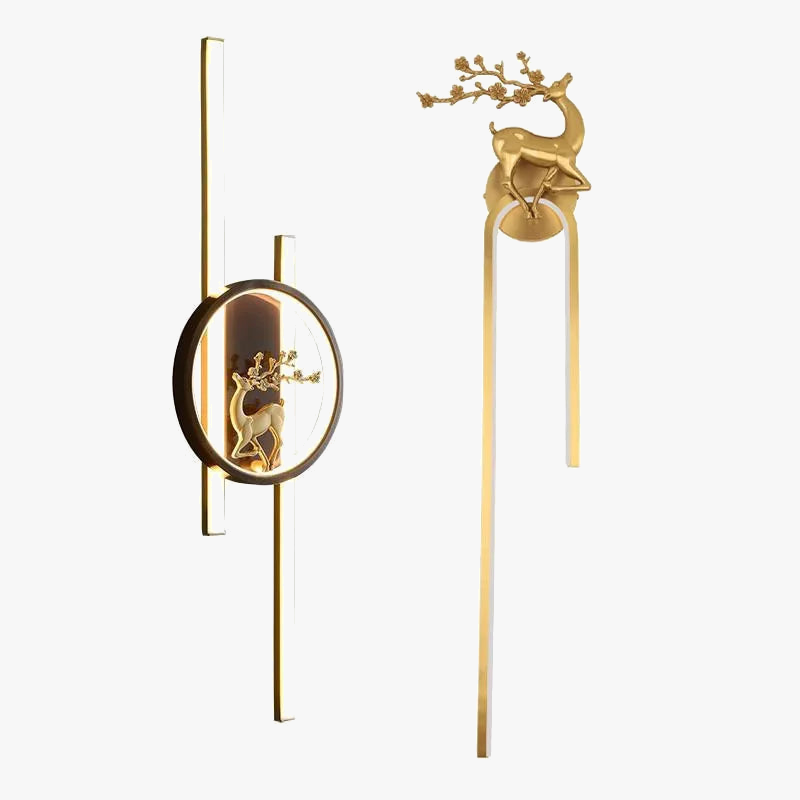 Applique murale — En cuivre style chinois pour éclairage intérieur