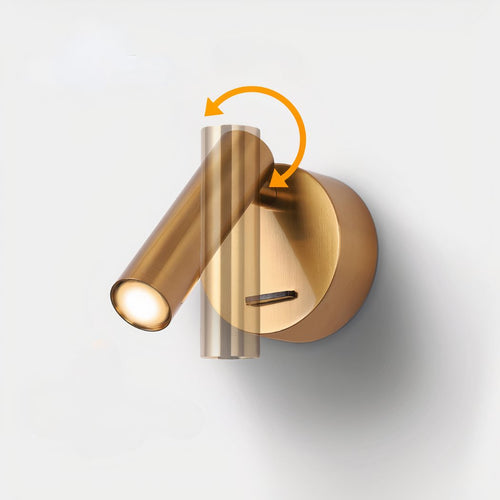 Applique murale — Lumière orientable en laiton