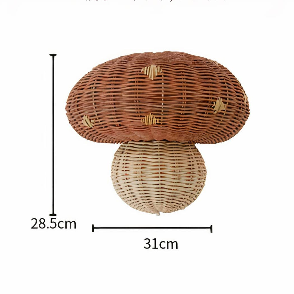 Applique murale en osier en forme de champignon – Néolys Sillage