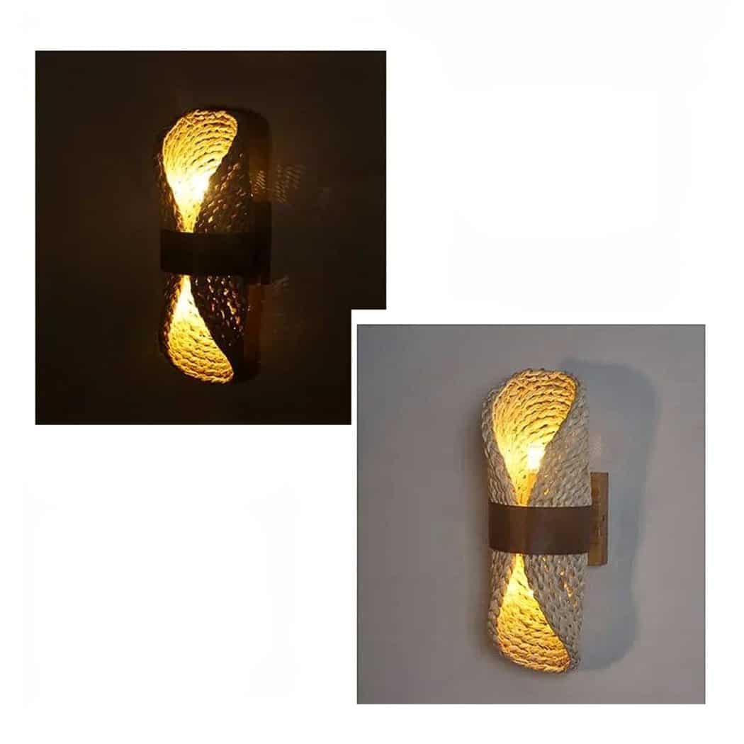 Applique murale en osier et rotin style bohème – Orélian Rivage