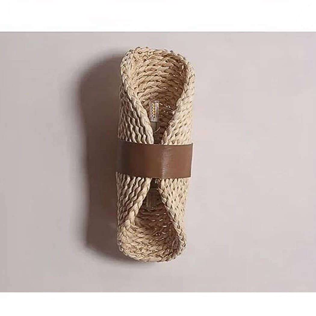 Applique murale en osier et rotin style bohème – Orélian Rivage