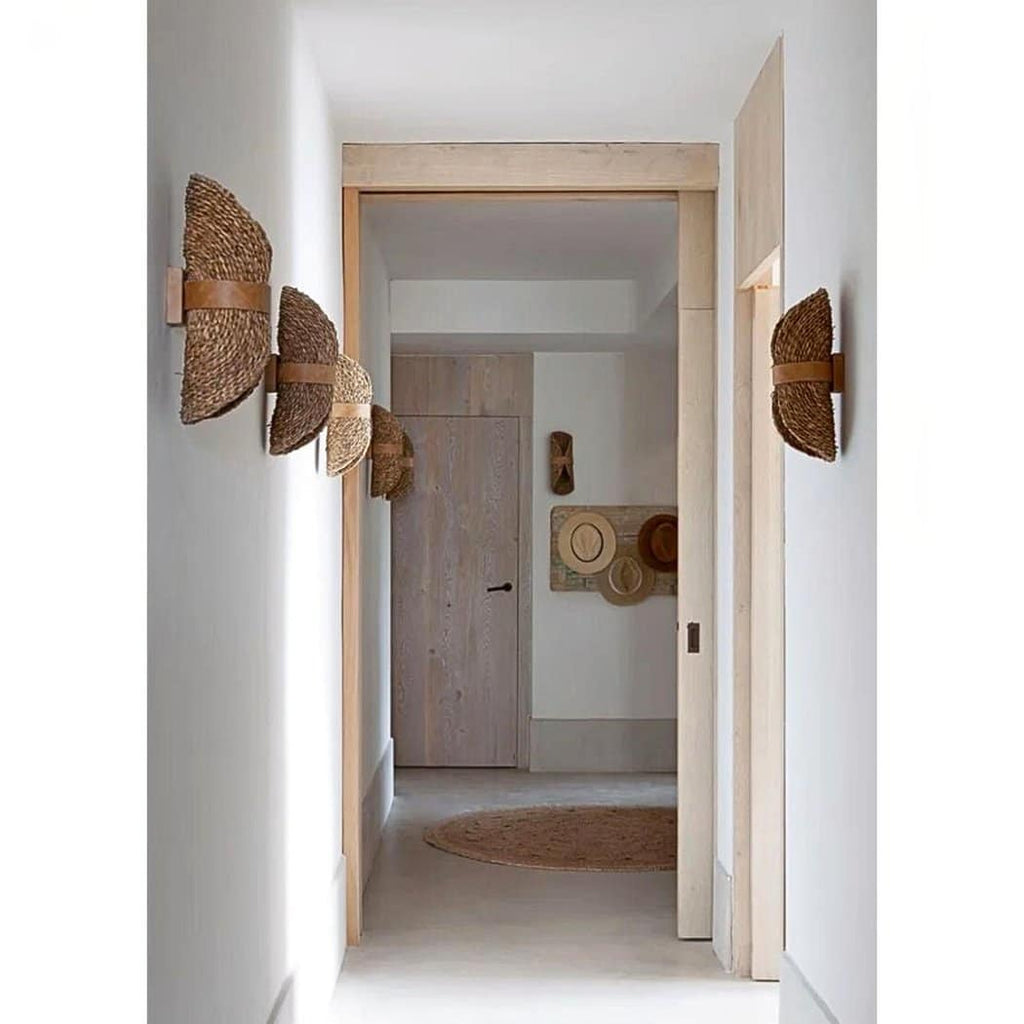 Applique murale en osier et rotin style bohème – Orélian Rivage