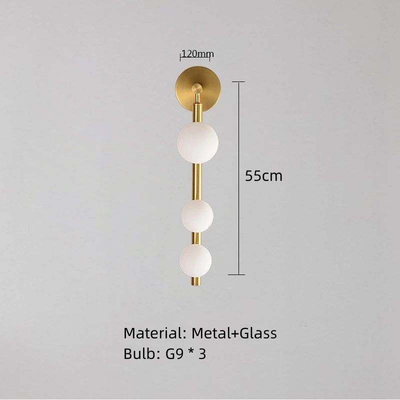 Applique murale — En verre et métal design moderne pour intérieur élégant