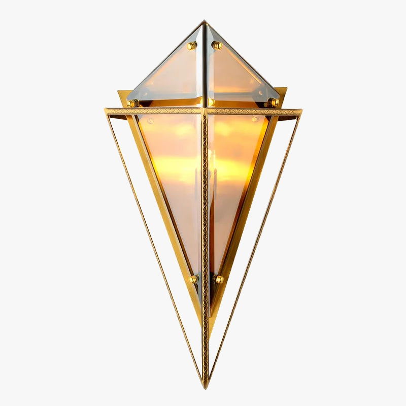 Applique murale en verre moderne style nordique pour décoration intérieure Noé Rosée - Jeux de Reflets & Harmonie Intérieure