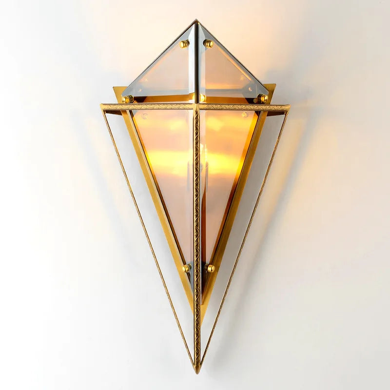 Applique murale en verre moderne style nordique pour décoration intérieure Noé Rosée - Jeux de Reflets & Harmonie Intérieure