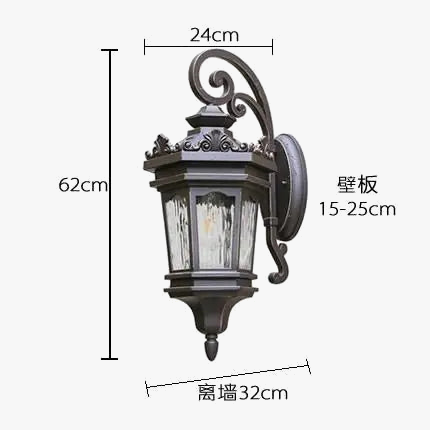 Applique murale — Extérieure imperméable en aluminium pour jardin